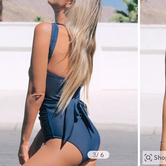 Italian Voyage Multi-Way Wrap Tie Back 1pc Swimsuit. XL. SEE PICS X TRUE COLOR - Picture 4 of 9